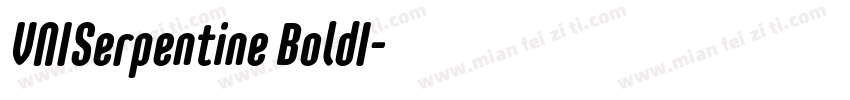 VNISerpentine BoldI字体转换